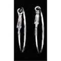 Hoop Earrings-Silver Plated